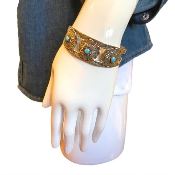 Sterling Silver Turquoise Cuff
